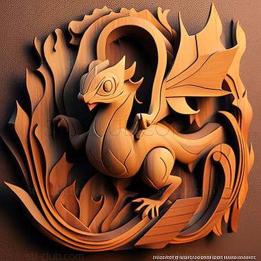 3D model The Flame Pokmon athon The Great Fire Pokmon Race (STL)